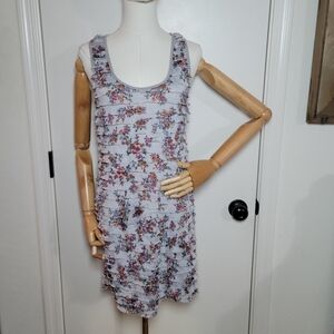 Free People Vintage Y2K Floral Ruffle Spring Dress Size Medium